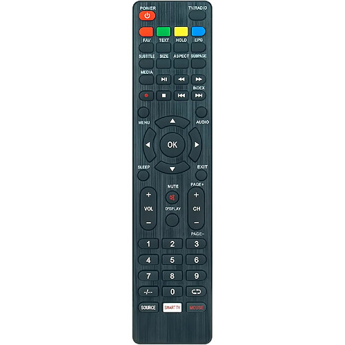 SANAG Nouveau Rc159 Tv Telecommande De Remplacement Rc159 Telecommande Pour Jtc Rc159 Tv Pour Jtc Jay-Tech Smart Rc159 Remote Controller