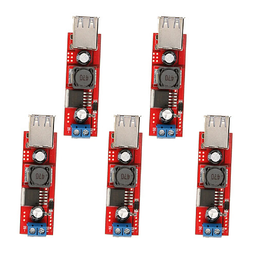 5 Pcs Dual Usb 9V / 12V / 24V / 36V à 5V DC-DC Module D'alimentation Abaisseur