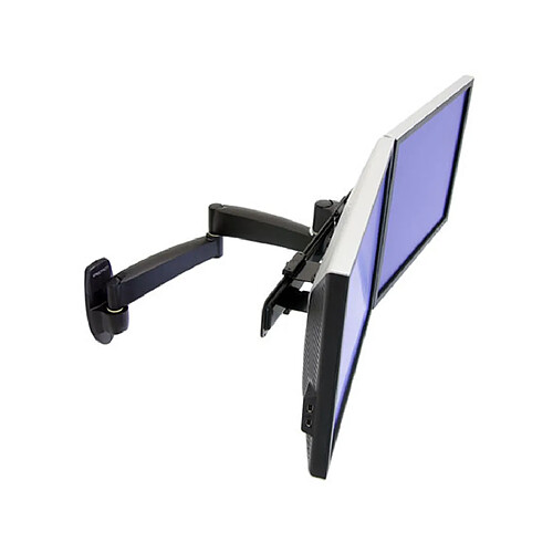 Ergotron 200 Series Dual Monitor Arm 55,9 cm (22"") Noir