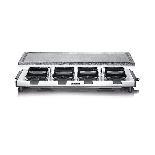 Appareil à raclette 8 personnes 1500w + pierre à griller - rg2374 - SEVERIN