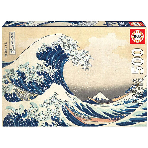 Educa Borras Puzzle 500 pcs - La grande vague de Kanagawa