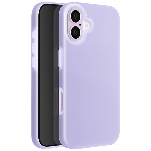 Avizar Coque pour iPhone 16 Antichoc Intérieur Doux Bord Surélevé Violet Clair