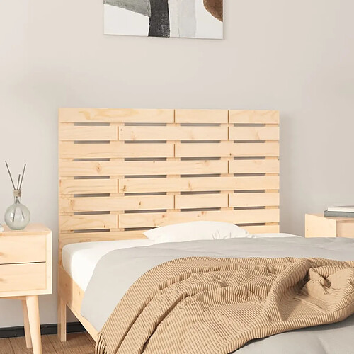 Maison Chic Tête de lit scandinave,Meuble de chambre murale 81x3x63 cm Bois massif de pin -MN13580