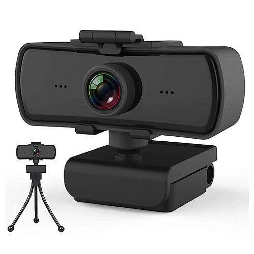 Caméra Web 1080P jusqu'à 2K, webcam HD avec microphone et cache de confidentialité, caméra d'ordinateur USB, webcam grand angle, Plug and Play, pour zoom/équipes/OBS, conférence et appels vidéo