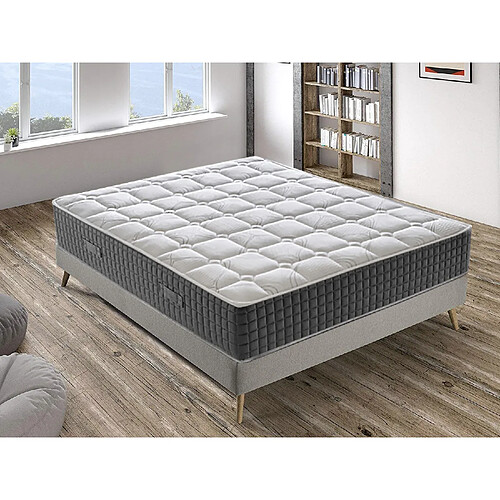 Materassi&Doghe Matelas à mémoire de forme - Haut 30 cm - 11 zones différenciées - Mémoire 5 cm - Orthopédique - Anatomique - 140x190