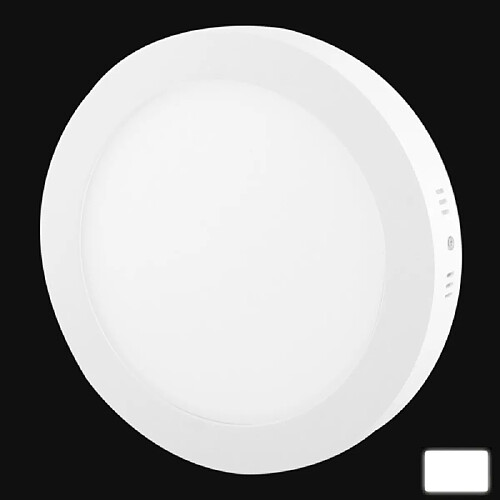 Wewoo Dalle LED blanc Voyant rond à DEL de 18W, Flux lumineux: 1480lm, Diamètre: 22.5cm