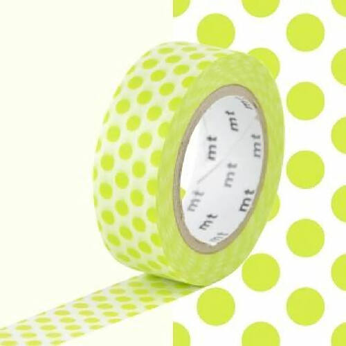 Masking Tape à pois Vert anis