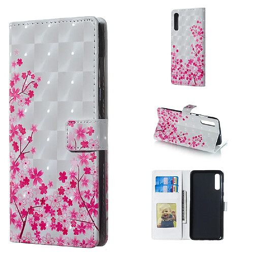 Wewoo Housse Coque Etui à rabat horizontal Sakura Pattern 3D pour Galaxy A70avec porte-cartes et fentes cartescadre photo et porte-monnaie