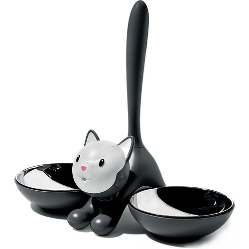 Alessi Gamelle Chat Tigrito Noir