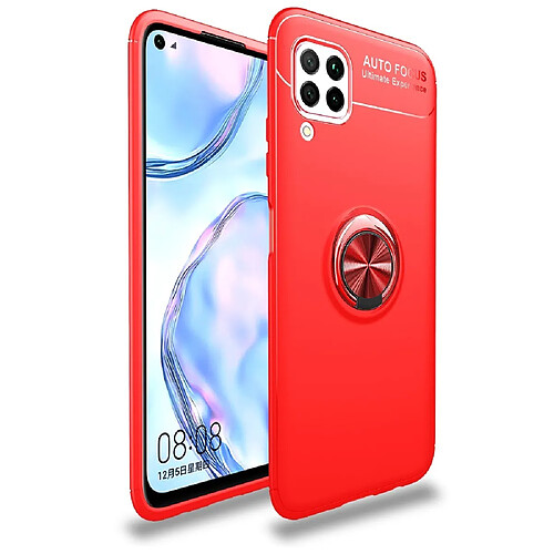 Lenuo Coque en TPU avec béquille rouge pour Huawei Nova 6 SE