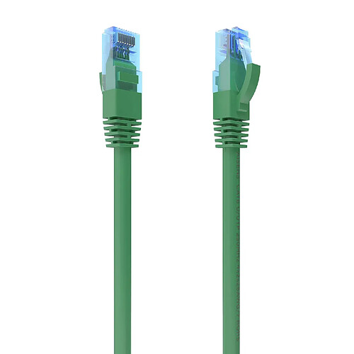 Aisens Câble réseau Cordon de brassage RJ45 Cat.6 UTP AWG26 CCA - 25 cm - Couleur verte