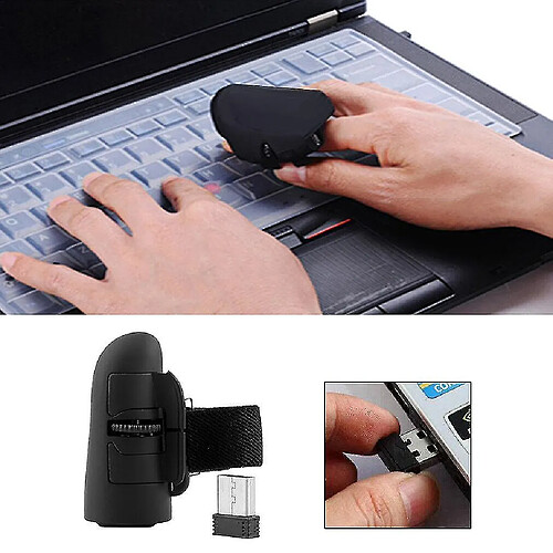 Universal 2,4 GHz USB Wireless Rings Souris optique 1600dpi pour ordinateur portable PC