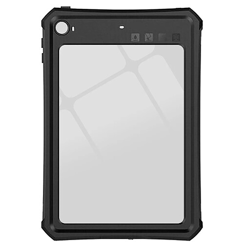 Coque Étanche pour iPad Mini 4 et Mini 5 2019 Redpepper Transparent Contour Noir