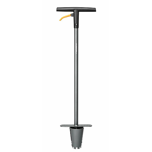 Fiskars Plantoir à Bulbes, Ergo, Longueur : 1 m, Poids : 1,95 kg, Acier/Plastique, Noir/Orange, 1057078