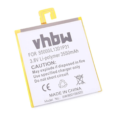 vhbw Batterie remplacement pour Lenovo L13D1P31 pour tablette pad (3550mAh, 3,8V, Li-ion)