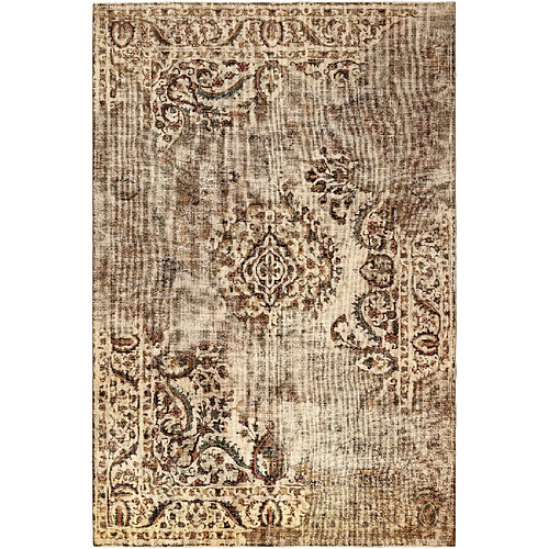 Vidal Tapis de laine 297x195 beige Vintage Royal