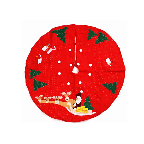 C349 100cm Arbre de Noël Brodé Deer Panier Arbre Tree Tablier Petit Tree Fond pour Noël Décorations de vacances