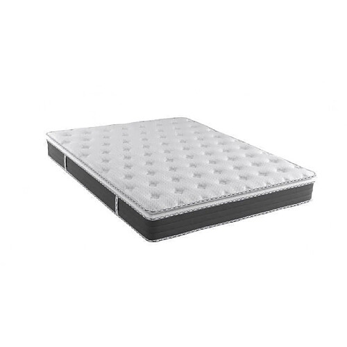 No Name NUVOLA - Matelas - 140 x 190 cm - Epaisseur 27 cm - Ressorts - Surmatelas intégré