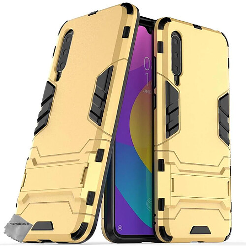 Htdmobiles Coque rigide anti choc pour Xiaomi Mi A3 Lite + film ecran - OR