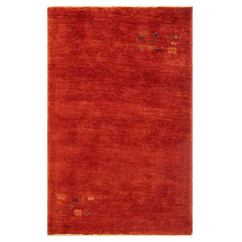 Vidal Tapis de laine 160x101 rouge Gabbeh