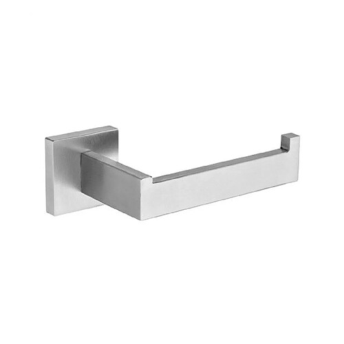 Universal Porte-papier toilette carré en acier inoxydable Accessoires de salle de bains Miroir Porte-papier chromé (argent)