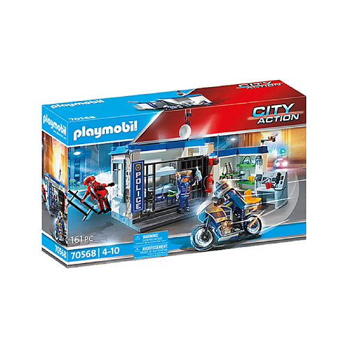 Playmobil® 70568 Police Poste de police et cambrioleur, Playmobil City Action