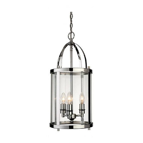 Luminaire Center Suspension 3 ampoules Imperial, chrome