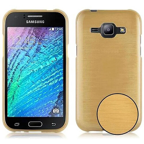 Cadorabo Coque Samsung Galaxy J1 2015 Etui en Or