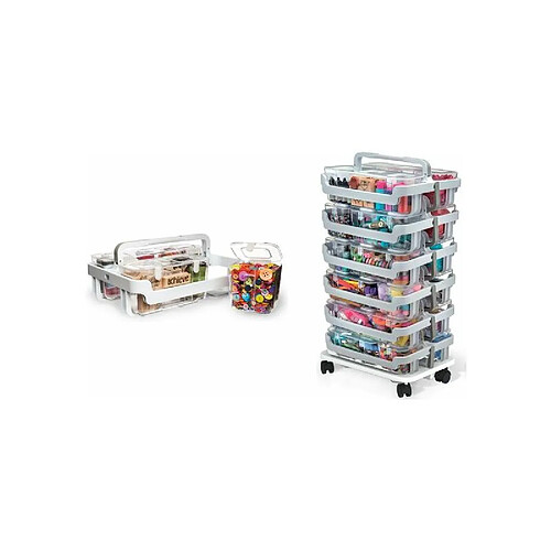 deflecto Système de rangement Caddy Organizer, blanc ()