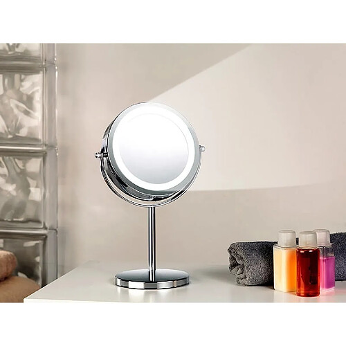 Sichler Beauty & Wellness Miroir grossissant lumineux led - à pied