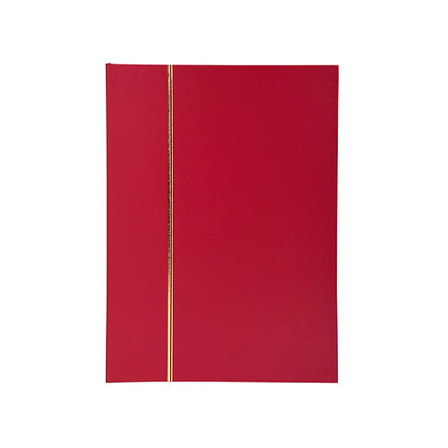 Ac-Deco Album de timbres en simili-cuir 32 pages - 16,5 x 22,5 cm - Rouge