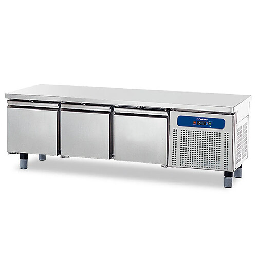 VIRTUS GROUP Soubassement Réfrigéré avec 3 Tiroirs 1/1 pour Appareils de Cuisson 700, L1600 mm - Virtus