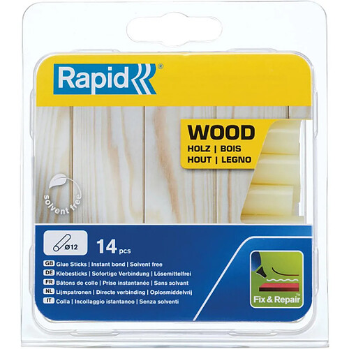 Rapid Batons de colle pour bois 125g 94mm Isaberg (Par 5)