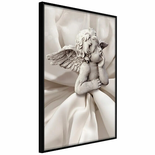 Paris Prix Affiche Murale Encadrée Little Angel 30 x 45 cm Noir