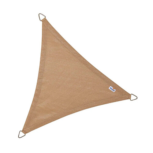 Nesling Voile d'ombrage triangulaire Coolfit sable 3,6 x 3,6 x 3,6 m.