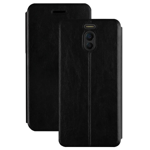 Wewoo Coque noir pour Meizu M6 Note Crazy Horse Texture Horizontal Flip Antichoc Housse de protection en cuir avec support