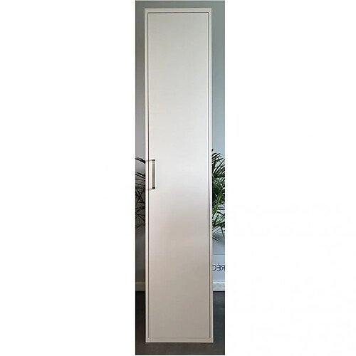 Inside 75 Colonne ARMOIRE 1 porte droite ARLITEC TEDDY largeur 45 cm blanc mat alpin