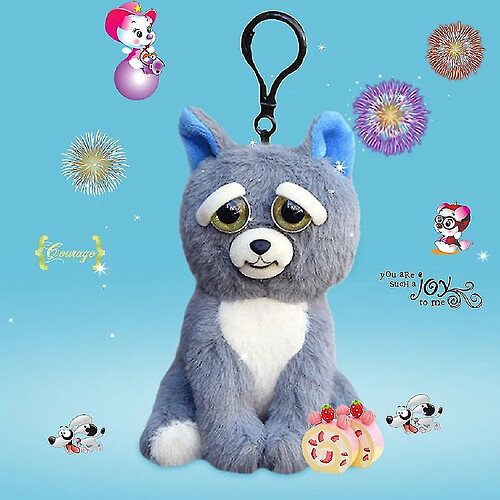 Universal Funny mignon expression faciale changer les poupées de jouets en peluche farcis animaux pour cadeau