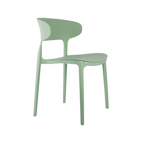 LEITMOTIV Fauteuil coloré en polypropylène Fain vert foncé.