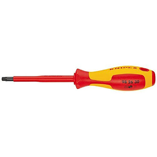 Knipex 98 26 Tournevis pour vis Torx 160 mm/TX 10, Multicolore