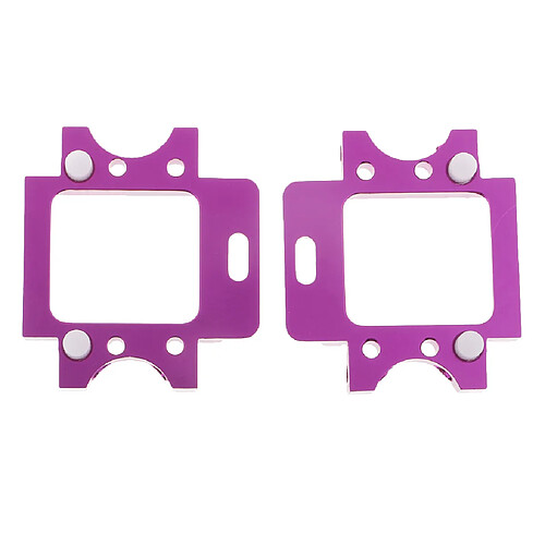 2x Fixation de boîte de vitesses arrière en aluminium pour HSP 94103 94123 94111 94107 94108 Violet