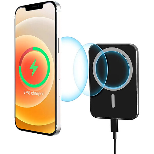 Chrono Chargeur sans fil magnétique pour voiture compatible avec iPhone 12/12 Pro/Pro Max/Mini, support de téléphone magnétique Support de chargeur sans fil pour voiture à charge rapide 15W,(noir)