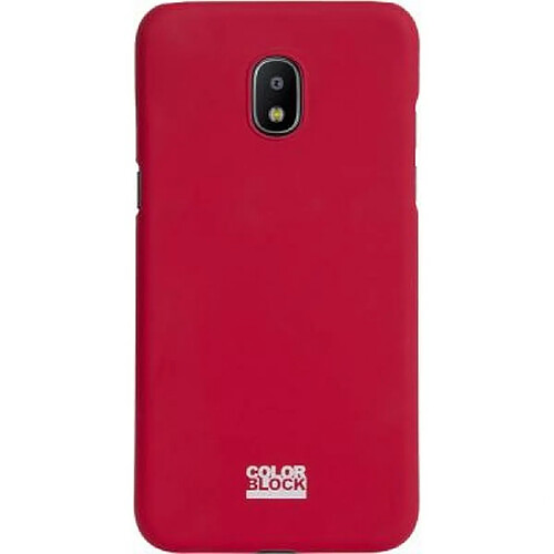 Color Block Coque pour Galaxy J5 2017 Rigide Rouge