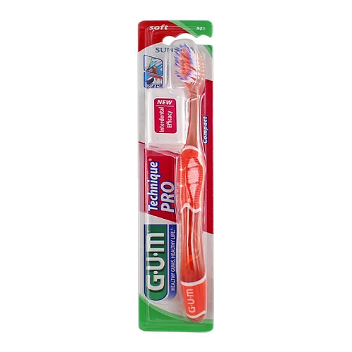 GUM Brosse à dents Technique Pro Souple Compacte 1 unité