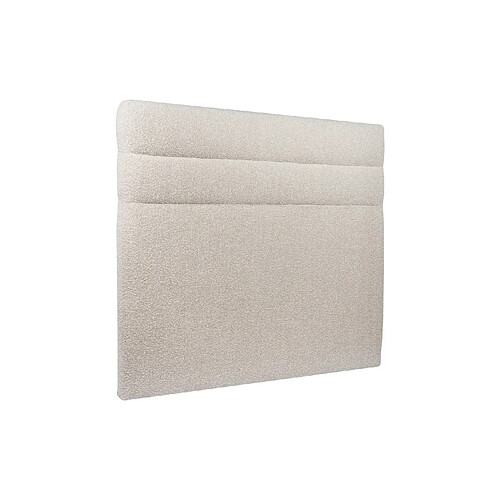 Sommeil de plomb Tete de lit Lignes Bouclette Beige L 200 cm - Ep 10 cm rembourré