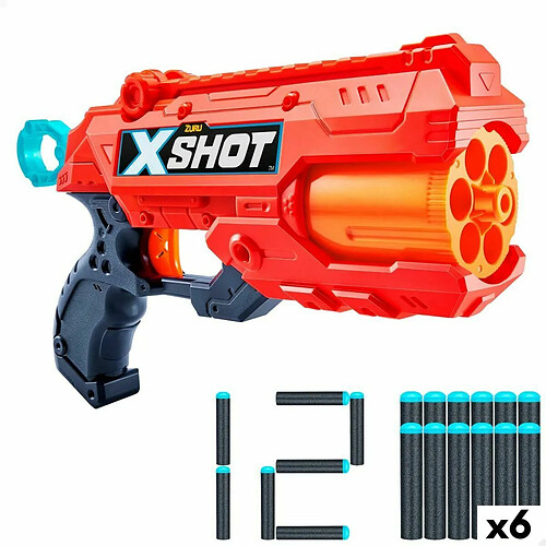 Pistolet à Fléchettes Zuru REFLEX 6 28 x 17,5 x 6 cm (6 Unités)