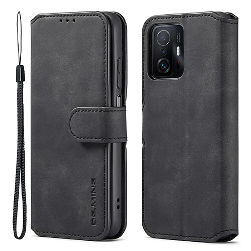 Etui en PU DG.MING style rétro avec support noir pour votre Xiaomi 11T/11T Pro