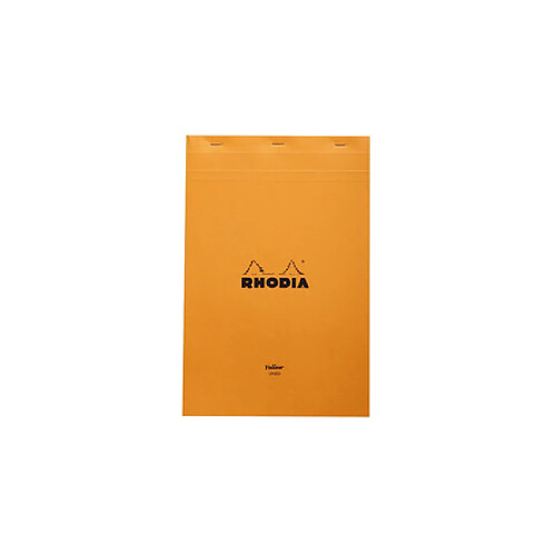 RHODIA Bloc agrafé No. 19, format A4+, ligné - avec marge ()