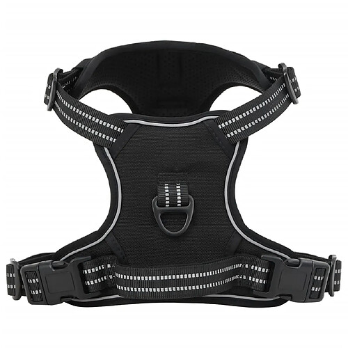 vidaXL Harnais pour chien avec laisse et collier réglables noir L