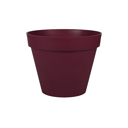 Pot de fleur rond Toscane Ø 40 x H.32 cm - Rouge bourgogne - Eda